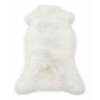 FELL Öko Lammfell Schaffell Hellgrau Töne wählbar ca. 135 cm - Hellgrau, Fell (80/135cm) - Provellus