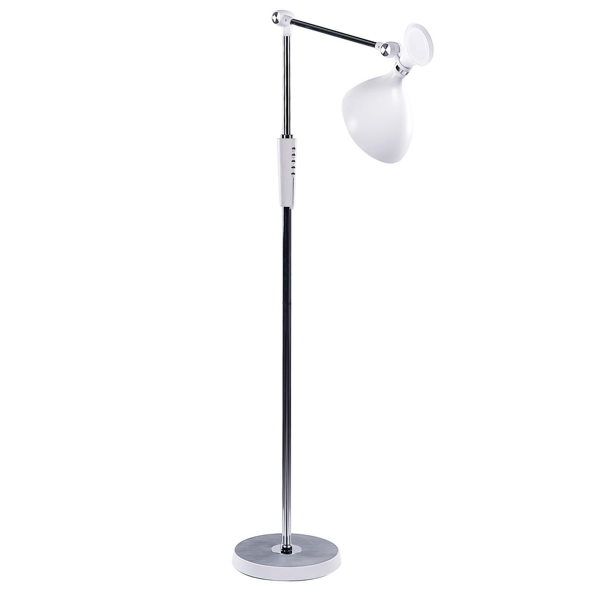 STEHLAMPE Andromeda 26/52/169 cm - Weiß, Kunststoff (26/27.2/169cm) - Beliani
