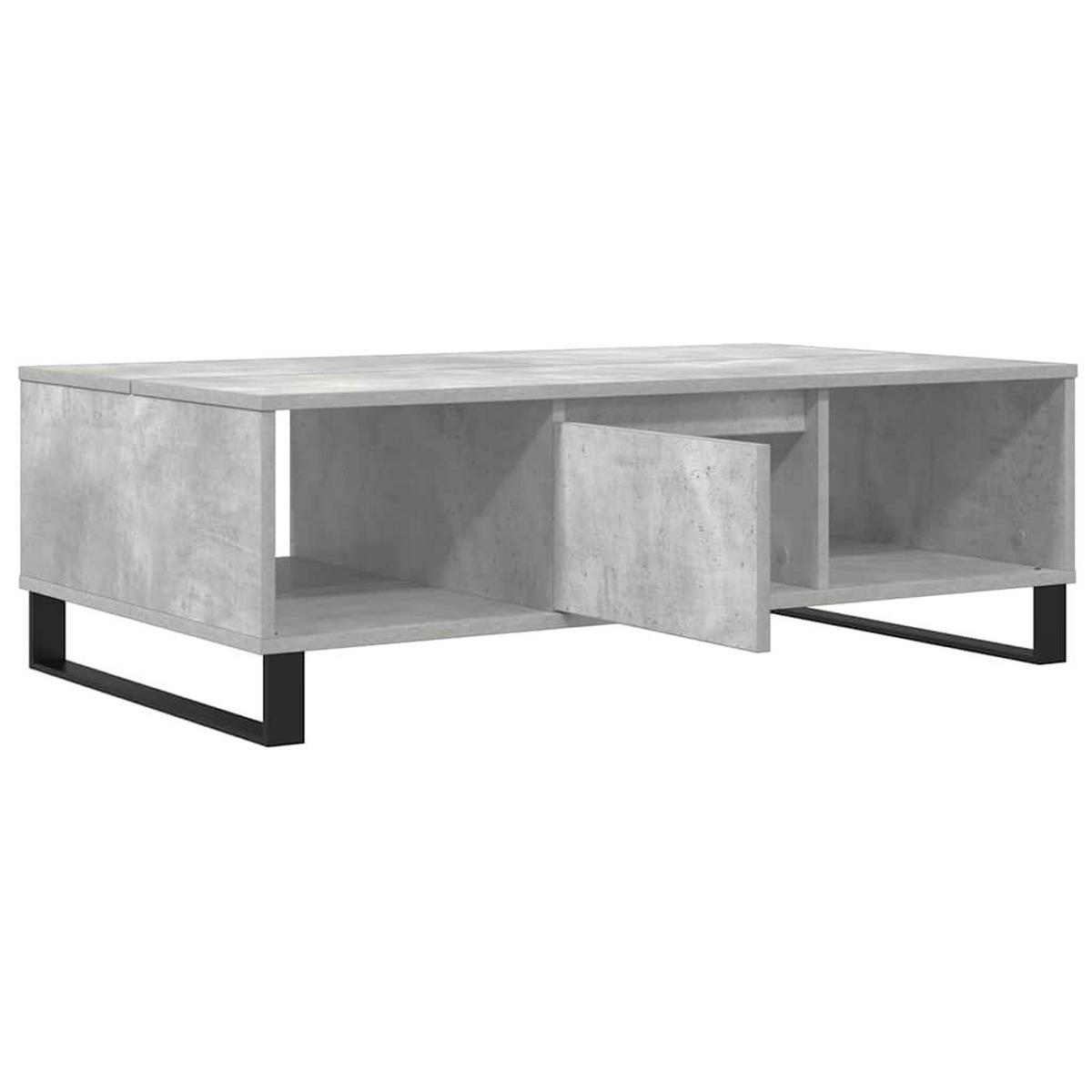 COUCHTISCH Betongrau 104x60x35 cm Holzwerkstoff - Grau, Holzwerkstoff (104/60/35cm) - furnicato