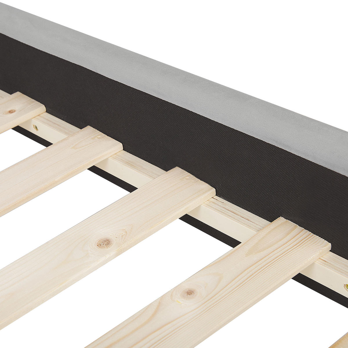 BETT 160/200cm Hellgrau Avallon - Hellgrau, Textil (160/200cm) - Beliani