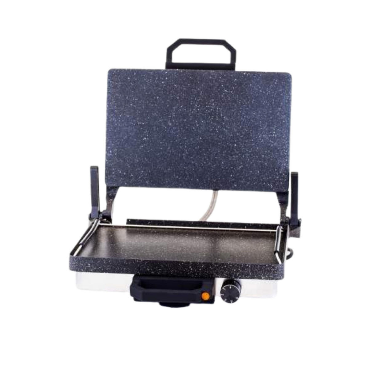 KONTAKTGRILL 3 in 1 Multigrill Granit mit Kasserolle - Grau, Metall (22.8/9/34.8cm)