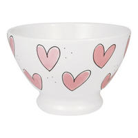 SCHALE AUF FUSS Rosa Herzen in Rosa - 13cm - Pink, Keramik (12.7/8.3/7.4cm) - Blond Amsterdam