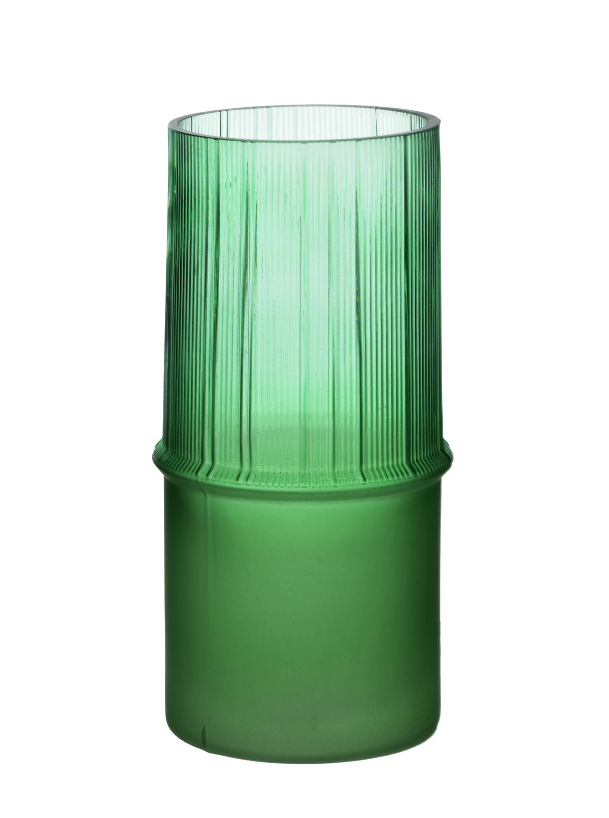 VASE Serenite Grün 11/11/22 cm Glas - Grün, Glas (22cm) - Mondex