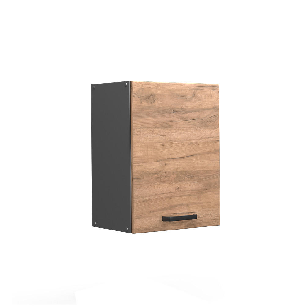 HÄNGESCHRANK R-Line Goldkraft Eiche 45 cm - Honigeiche/Anthrazit, Holzwerkstoff (45/60/31cm) - Vicco