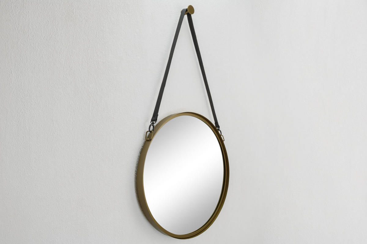 WANDSPIEGEL Gold 60/111 cm - Goldfarben, Metall (60/110.5/6cm) - KUNSTLOFT