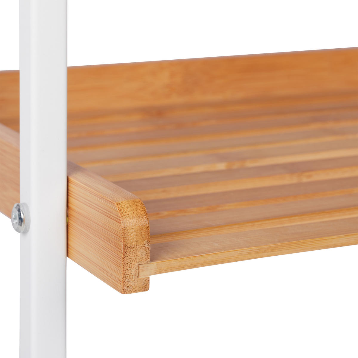 TICHÝ sluha - viacfarebná, kov/drevo (42/129/32cm) - Relaxdays