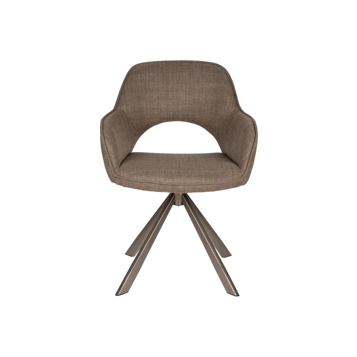 ESSZIMMERSTUHL Toye und Drehfunktion Braun - 2 er Set - Braun, Kunststoff (61/85/68cm) - Housecraft Living