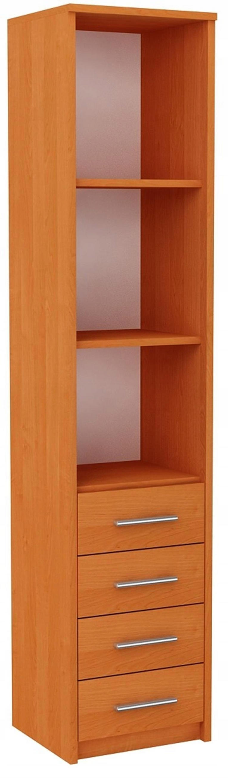 HOCHREGAL BODO R40O 4S Erle 40/35/182 cm - Erlefarben, Holzwerkstoff (40/182/35cm) - Matkam Möbel