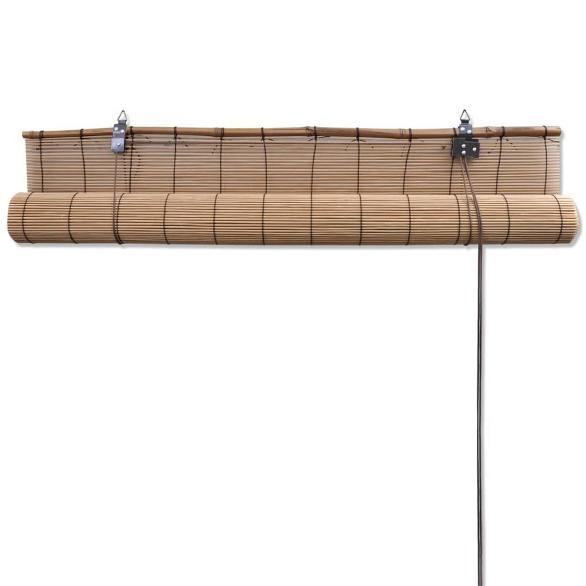 BAMBUSROLLOS 2Er Set 120/220 Cm Braun - Braun, Naturmaterialien (120/220/120cm) - vidaXL