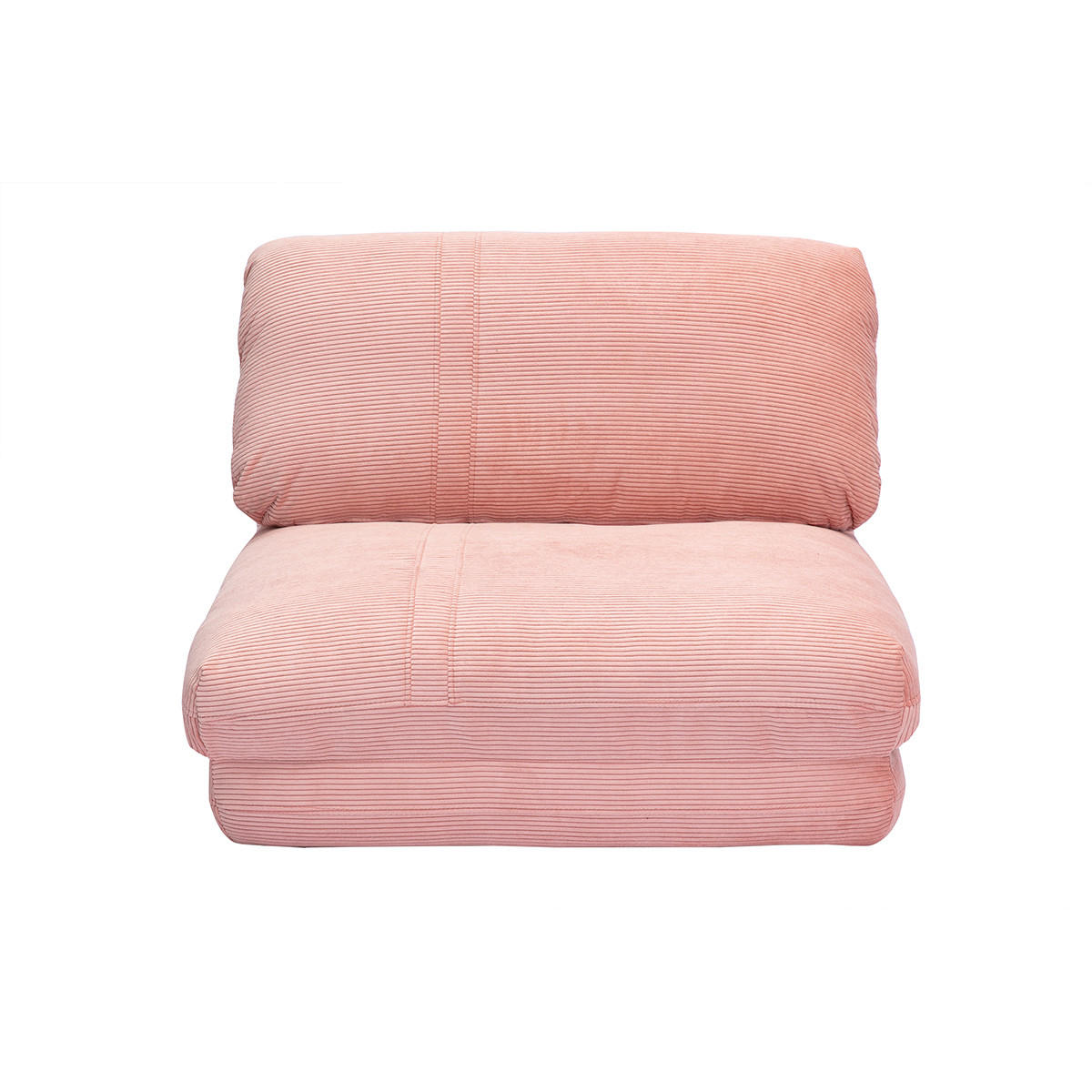 SCHLAFSESSEL 1-Sitzer Cord Rosa SPENCER - Pink, Textil (82/62/82cm) - Miliboo