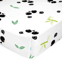 SPANNBETTTUCH panda garden 105x200x32 cm mehrfarbig - Multicolor, Textil (105/200cm) - Happy Friday