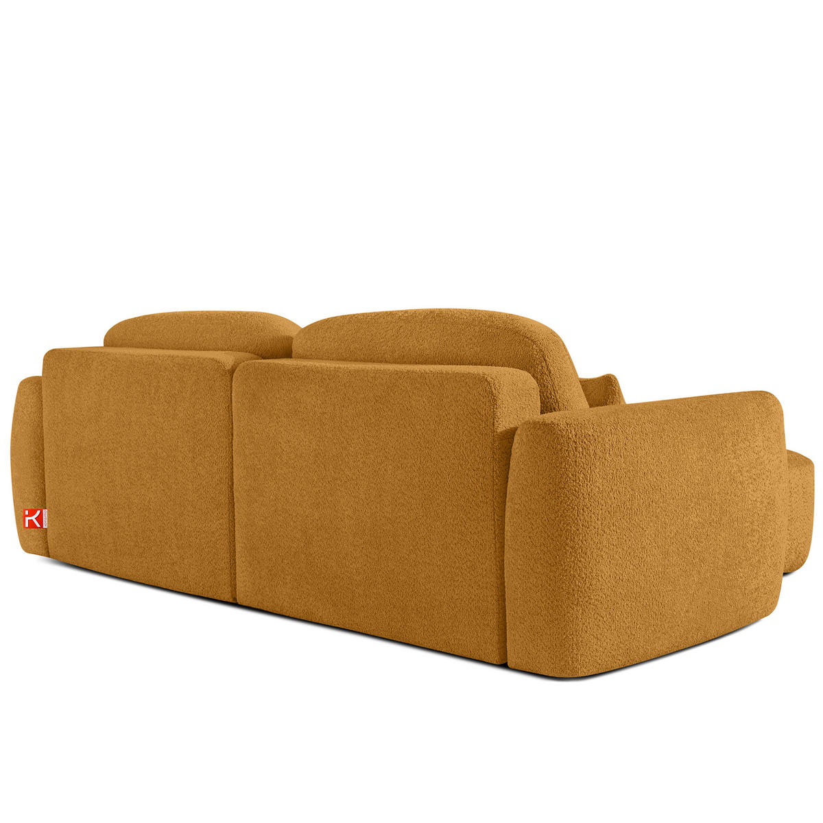 ECKSOFA rechts ELOSA - Honig, Holz/Textil (245/165cm) - KONSIMO®