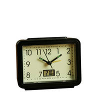 WECKER leuchtend - Schwarz, Kunststoff (5.6/9.3/11.8cm) - Westfalia