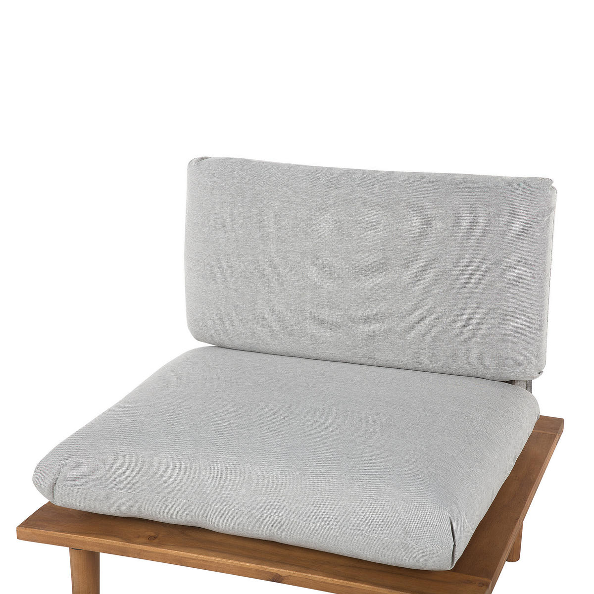 4-SITZER LOUNGE SET Akazienholz Grau Frascati - Grau, Holz - Beliani