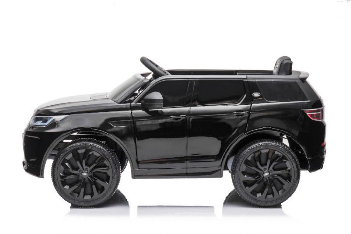 KINDER ELEKTROAUTO Land Rover Discovery 5 schwarz EVA-Reifen, Bluetooth, MP3-Anschluss, Musikfunktion, Stoßdämpfer - Schwarz, Kunststoff (108/65/51cm) - Es-Toys