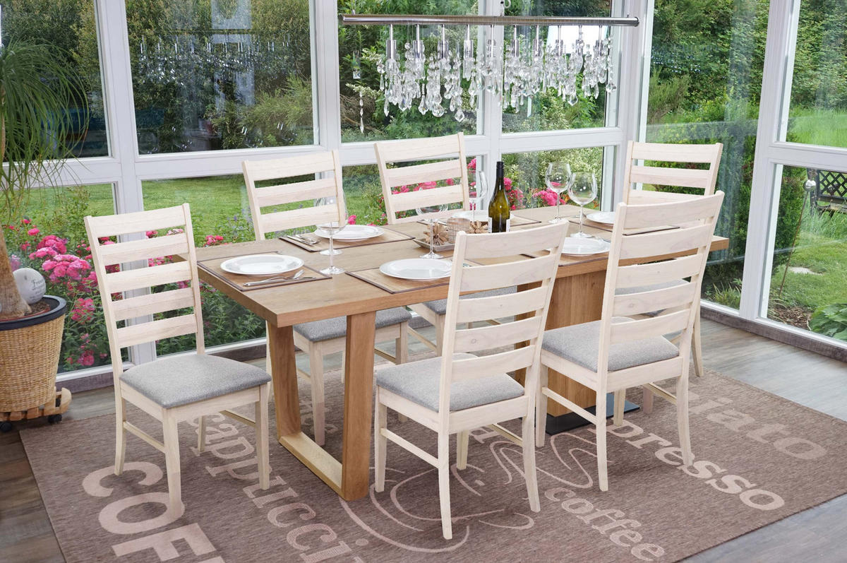 ESSZIMMERSTUHL Grau 6er-Set - Grau, Holz (47/100/58cm) - MCW