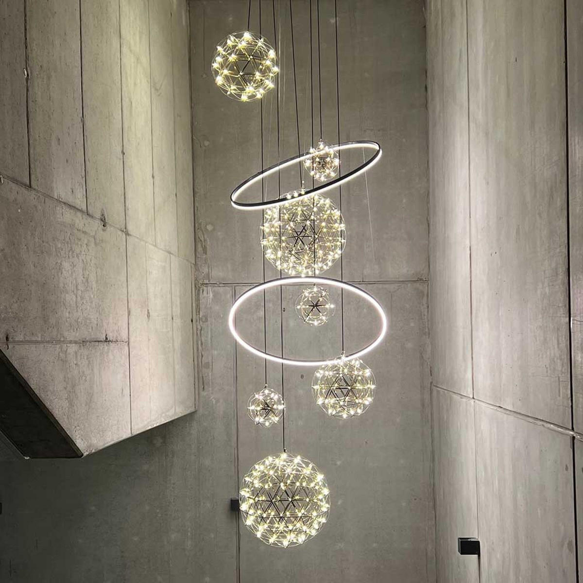 LED-GALERIELEUCHTE Fusion Weiß/Chrom - Weiß, Metall (150/150/500cm) - s.luce