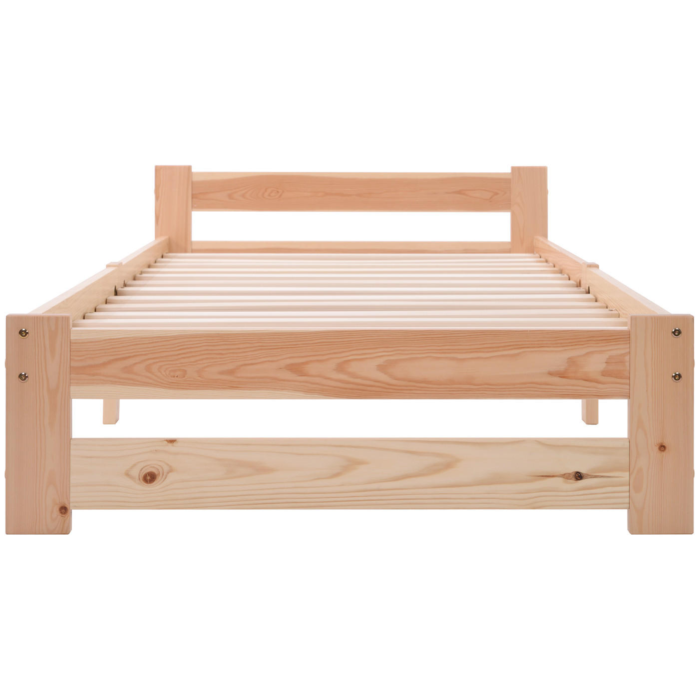 FUTONBETT 90/200 cm in Natur mit Lattenrost - Naturfarben, Holz (90/200cm) - KOMHTOM