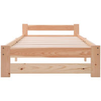 FUTONBETT 90/200 cm in Natur mit Lattenrost - Naturfarben, Holz (90/200cm) - KOMHTOM