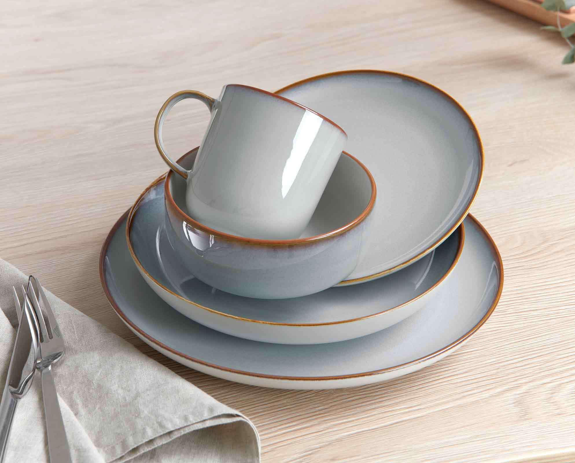 Thumbnail - Ritzenhoff Breker Dessertteller, Grau, Keramik, Rund, Essen & Trinken, Geschirr, Teller, Kuchenteller