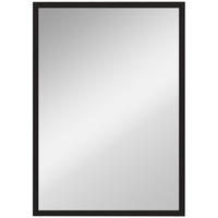 WANDSPIEGEL MDF Glas Schwarz - Schwarz, Holzwerkstoff (2/70/50cm) - HOMCOM