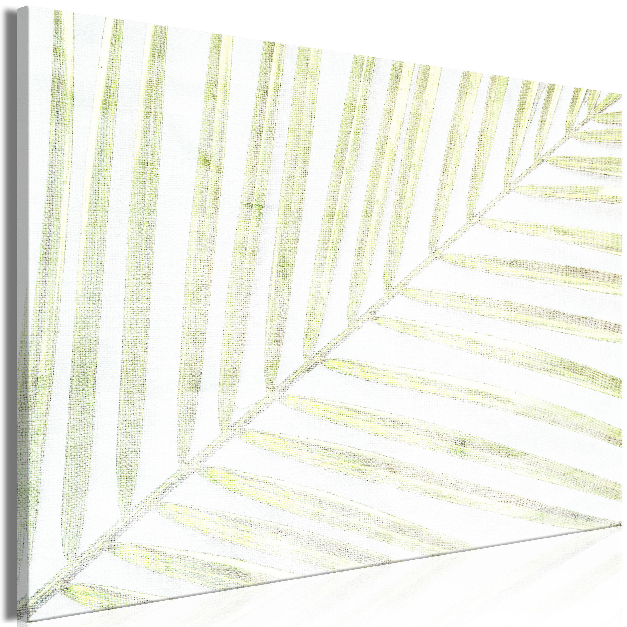 KUNSTDRUCK Grün 60/40 cm - Weiß/Grün, Textil (60/40cm) - KUNSTLOFT