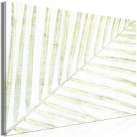 KUNSTDRUCK Grün 60/40 cm - Weiß/Grün, Textil (60/40cm) - KUNSTLOFT