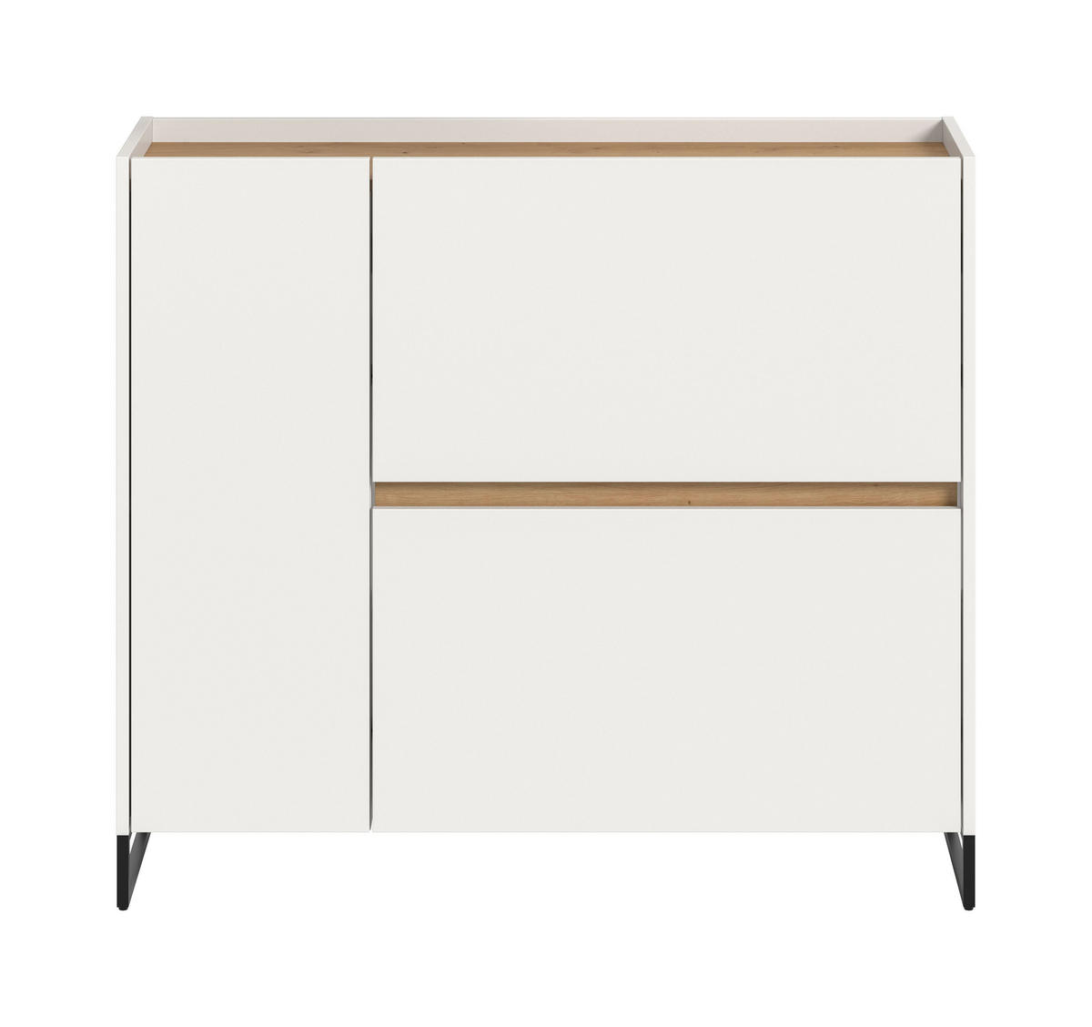 SCHUHKOMMODE DRIVE (B/H/T: ca. 110/94/32 cm) in Weiß/weiß - Weiß, Holzwerkstoff (110/94/32cm)