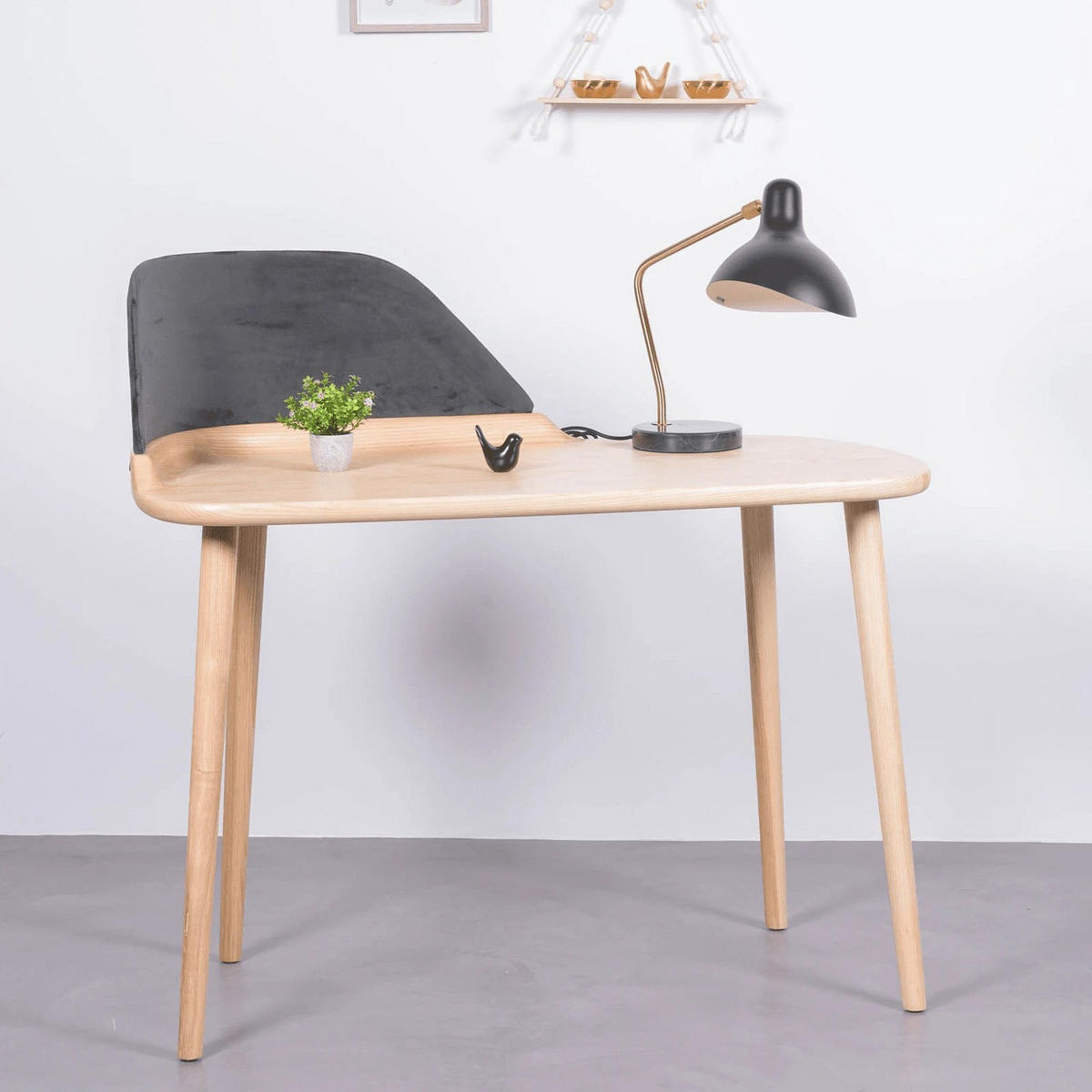 SCHREIBTISCH Rechteckig Eschefarben 56/109/75 cm - Eschefarben, Holz (56/109/75cm) - Nest Dream