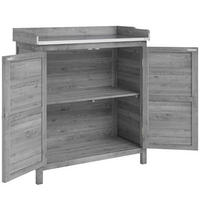 GARTENSCHRANK Pflanztisch Grau - Grau, Metall (40/92/83cm) - ComfortXL