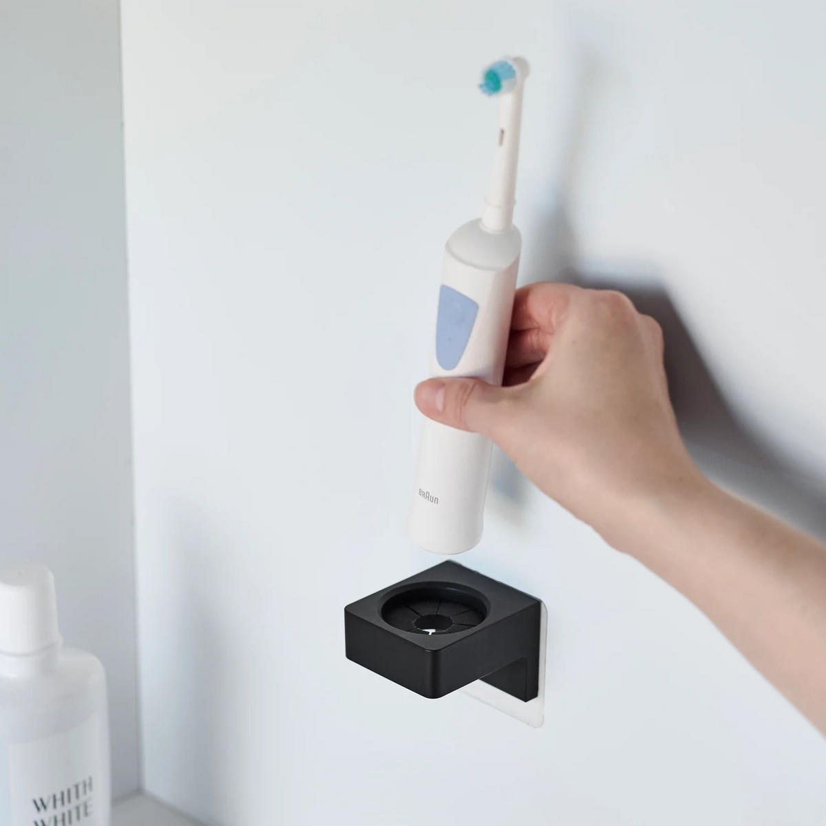 HAFTHAKEN Multifunktionshalter 1710 Schwarz Kunststoff 4.5/5.4/6.2 cm - Schwarz, Kunststoff (5.4/4.5/6.2cm) - Yamazaki