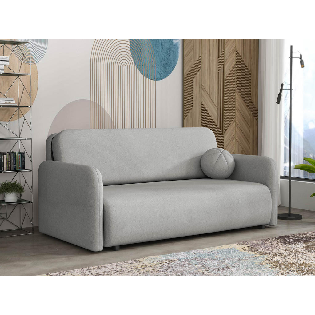 Thumbnail - Mirjan24 Schlafsofa, Hellgrau, Textil, Kiefer, 4-Sitzer, Rechteckig, 170x85x103 cm, Wohnzimmer, Sofas & Couches, Schlafs...