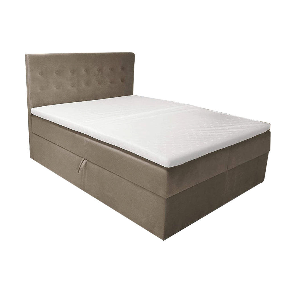 BOXBETT S Deluxe mit 7 Zonen Taschenfedermatratze 4 Größen 10 Farben - Beige, Holz/Holzwerkstoff (200/200cm) - Best For Home
