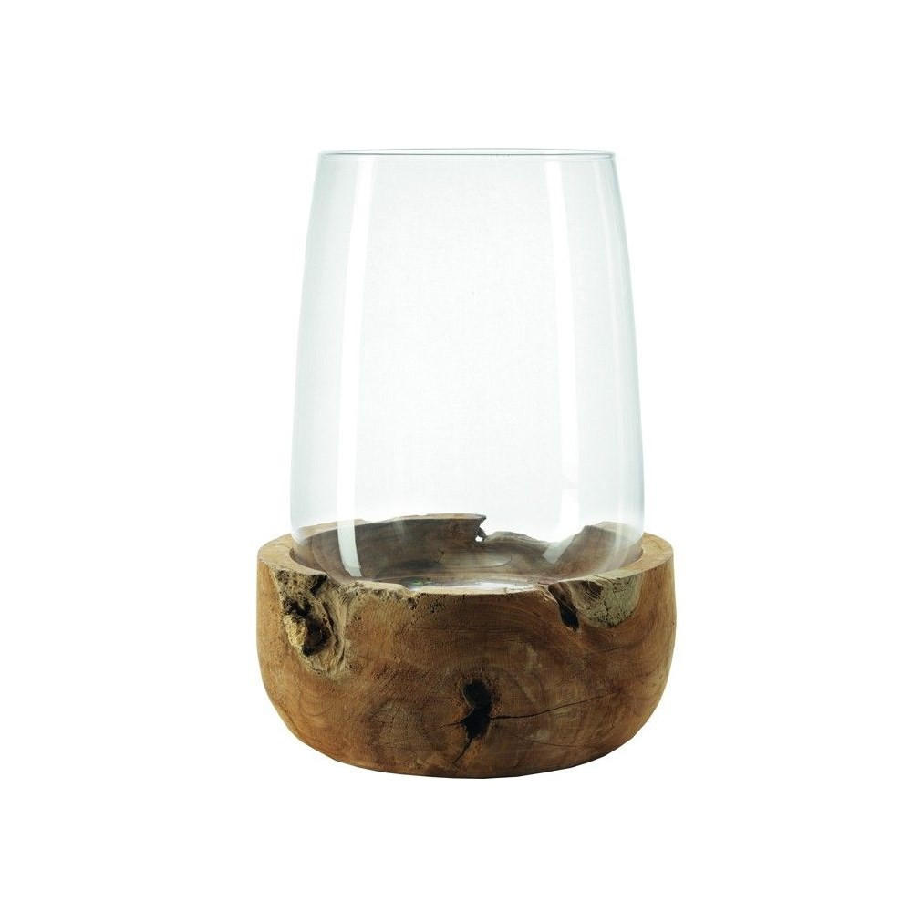 WINDLICHT Esperanza transparent ø 31.5 cm 2er Set - Transparent, Glas (31.5/45/31.5cm) - Leonardo Living