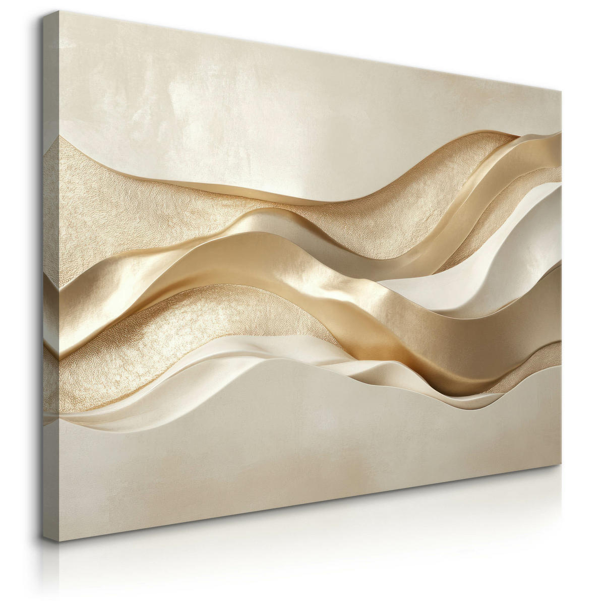 LEINWANDBILD Abstraktion Glamour 3D Effekt 120/80 cm - Beige/Braun, Textil (120/80cm) - Muralo