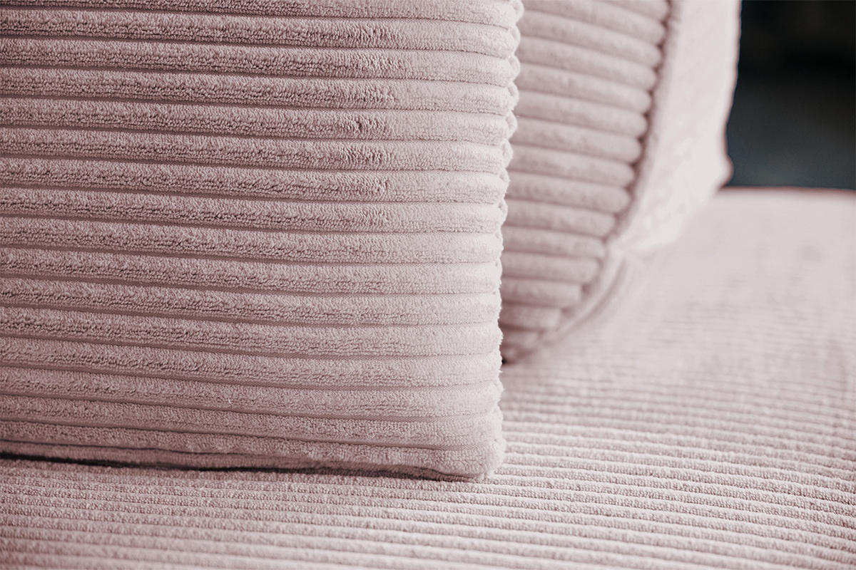 MODULSOFA WIOLO SOFT 6 MODULE 6 KISSEN Pink Cord - Pink/Schwarz, Kunststoff/Textil (333/84/333cm) - KAWOLA