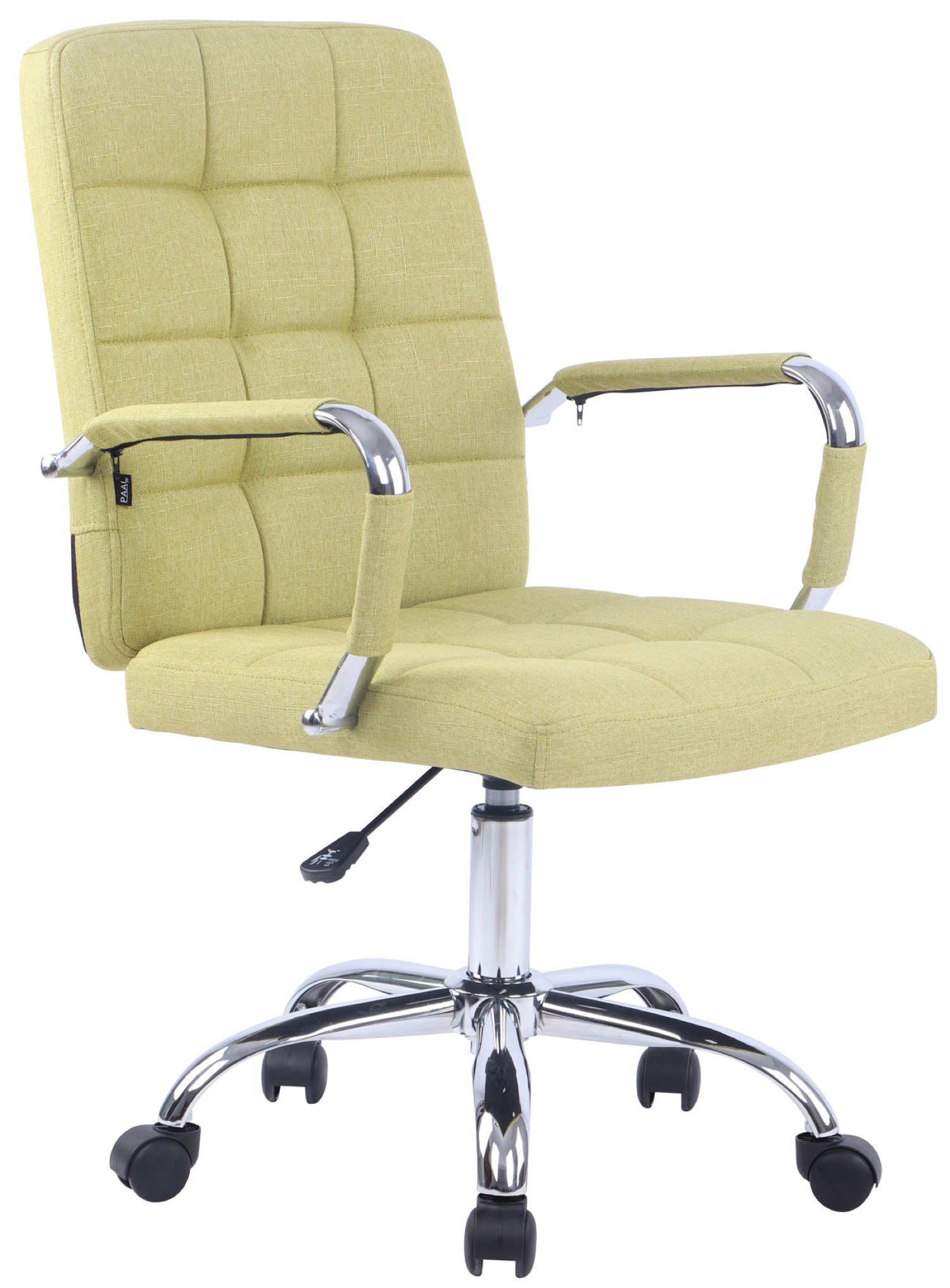 BÜROSTUHL Deal V1, Stoff Grün - Grün, Textil/Metall (56/104/62cm) - TPFLiving
