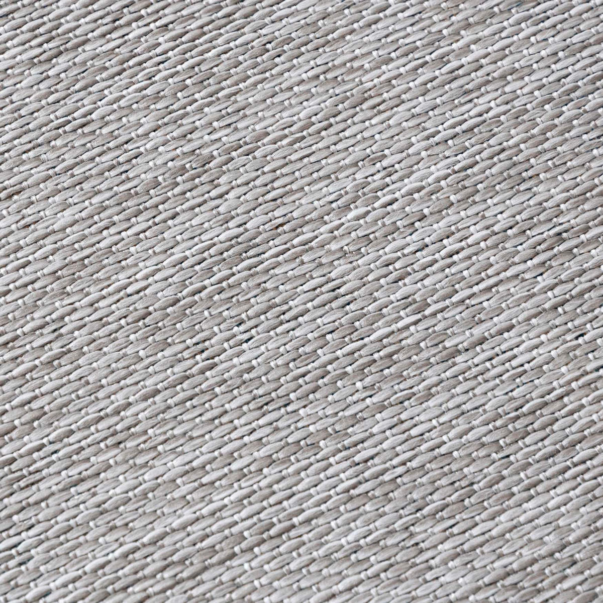 TEPPICH Grau In-Outdoor Einfarbig - Rund, Kurzflor, Modern, Minimalistisch - 240 x 240 cm - Dunkelgrau/Hellgrau, Textil (240/240cm) - Mazovia