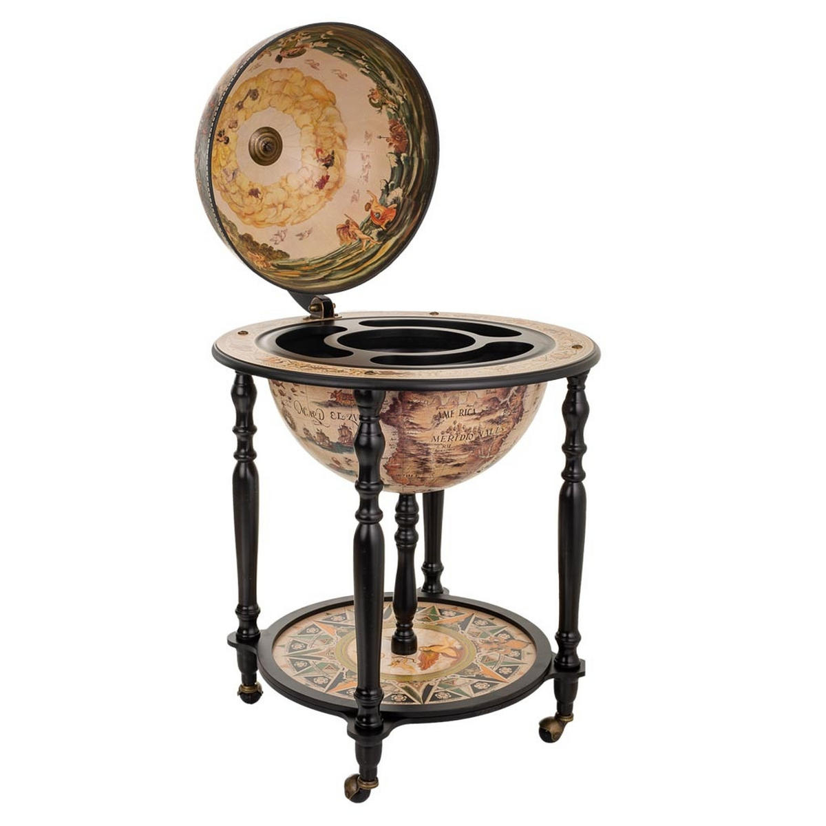 HAUSBAR 60x60x95 cm - Multicolor, Holz (60/95/60cm) - Wanderlust