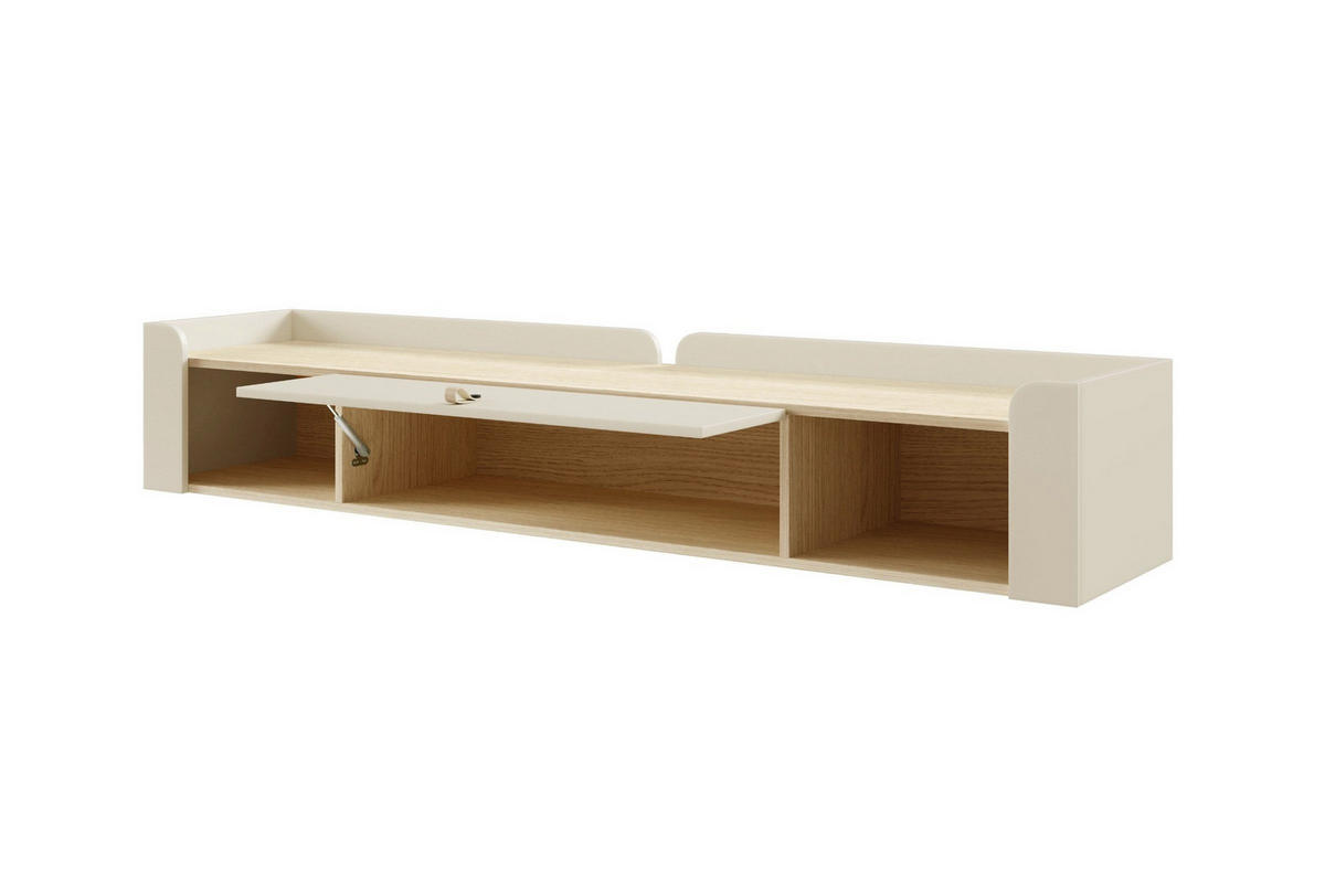 WANDREGAL SOVI 10 180 / 33 / 27 cm in Macadamia / Eiche Mavelie - Eichefarben/Beige, Holzwerkstoff (180/33/27cm) - Deine Möbel 24