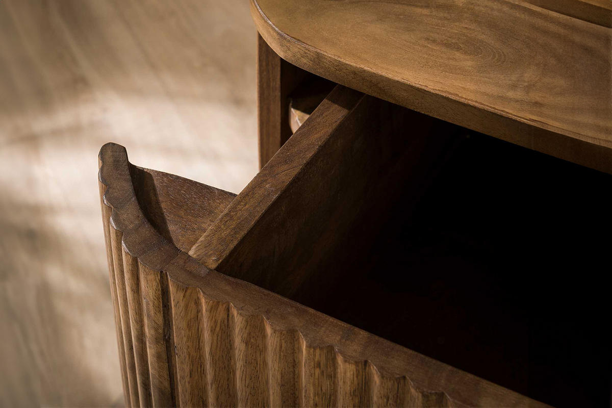 NACHTTISCH HEVE Holz Mango - Braun, Holz (45/21/40cm) - KAWOLA