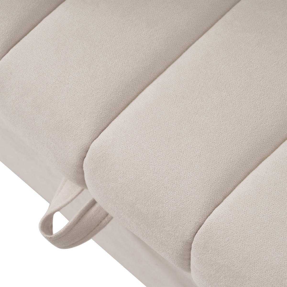 SOFABETT 136/162/84 cm Beige - Beige, Textil (162/84/136cm)