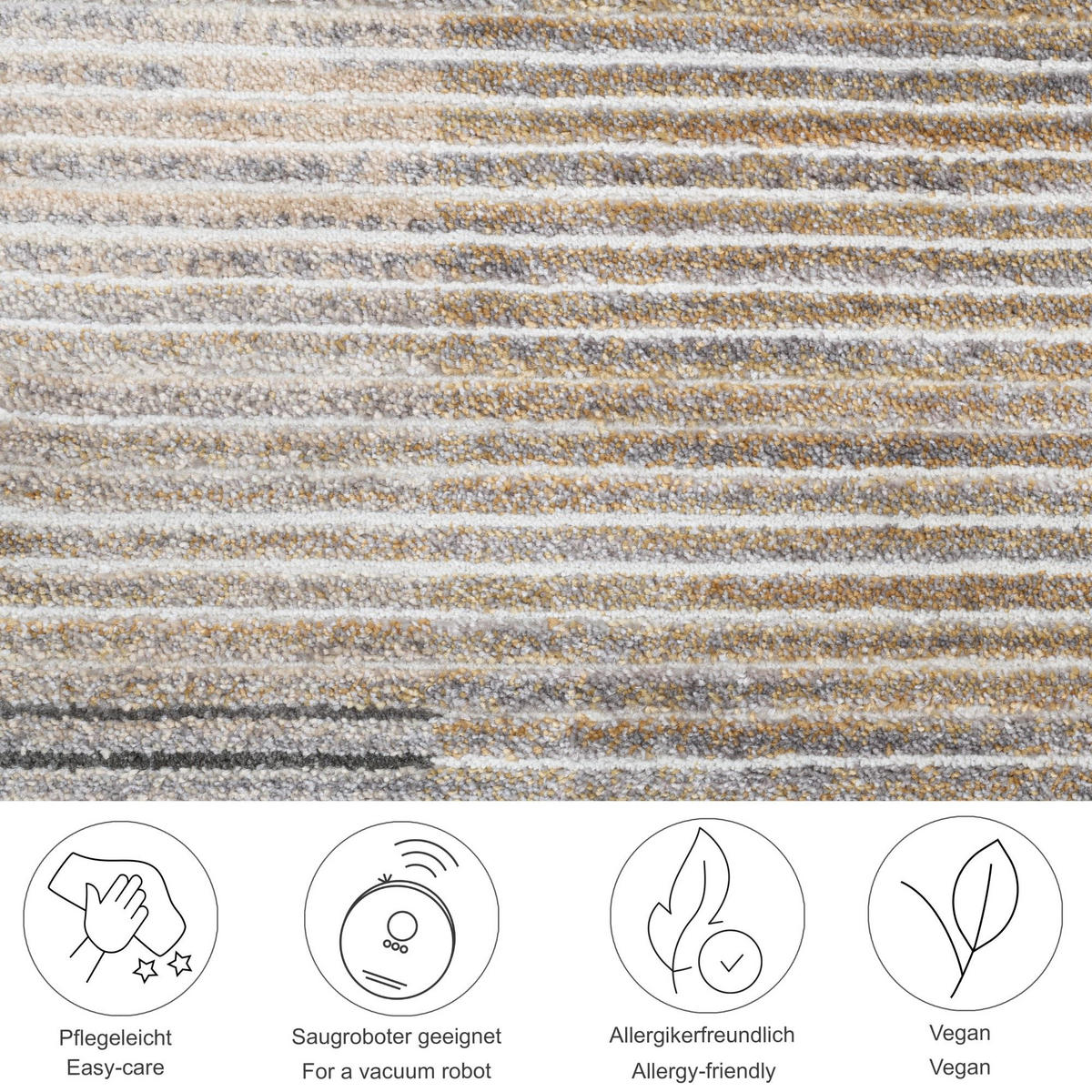 FLACHWEBETEPPICH Corduletta 240x340 cm - Beige, Textil (240/340cm) - Gino Falcone