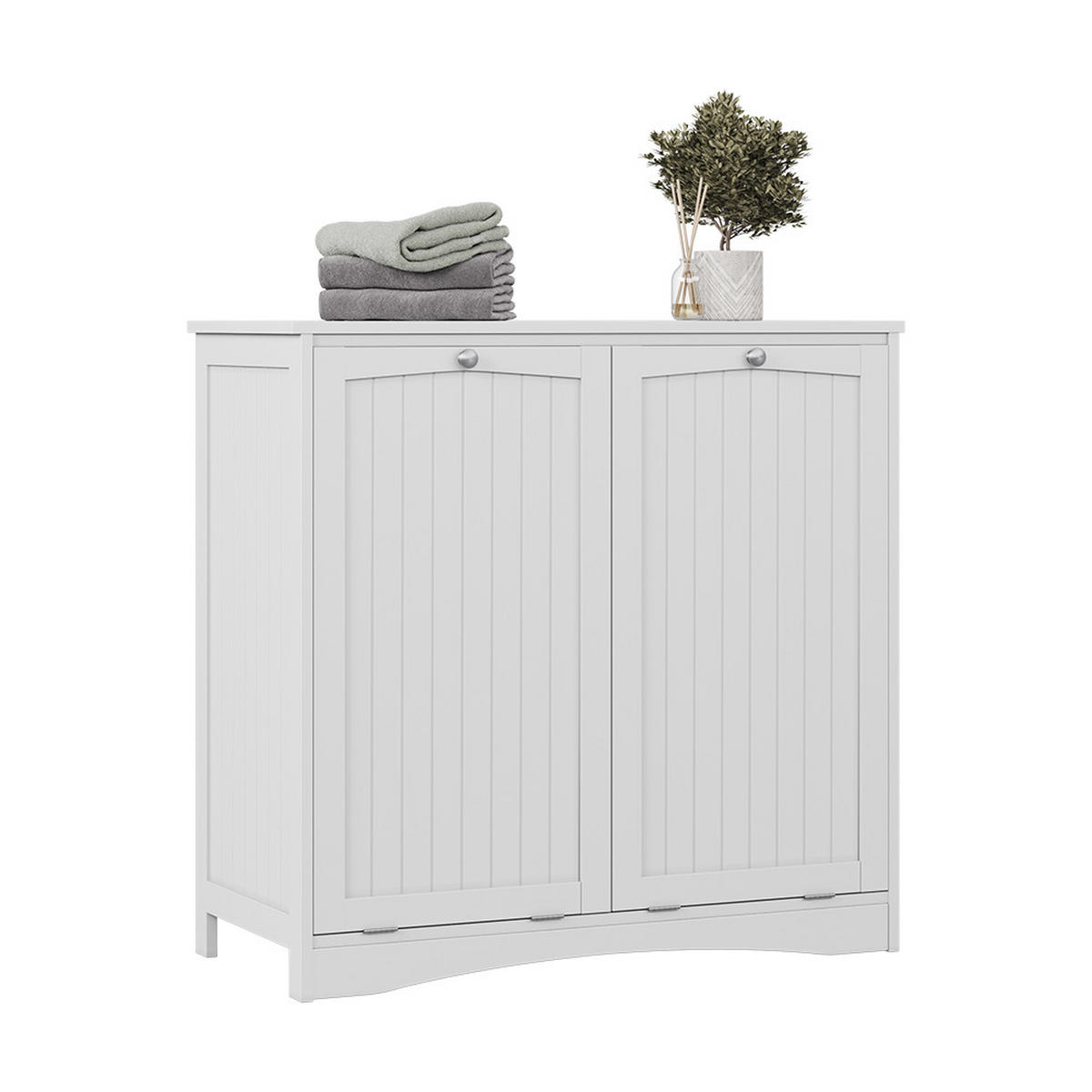 SKŘÍŇKA DO KOUPELNY Bianco Bílá - bílá, kompozitní dřevo (83/80/37cm) - Vicco