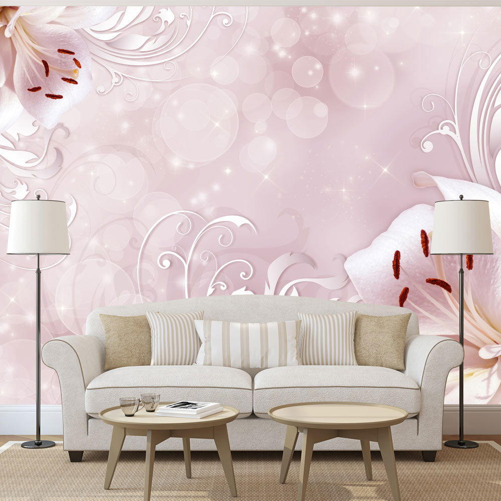 VLIESTAPETE Rosa 400/280 cm - Pink/Weiß, Textil (400/1cm) - KUNSTLOFT