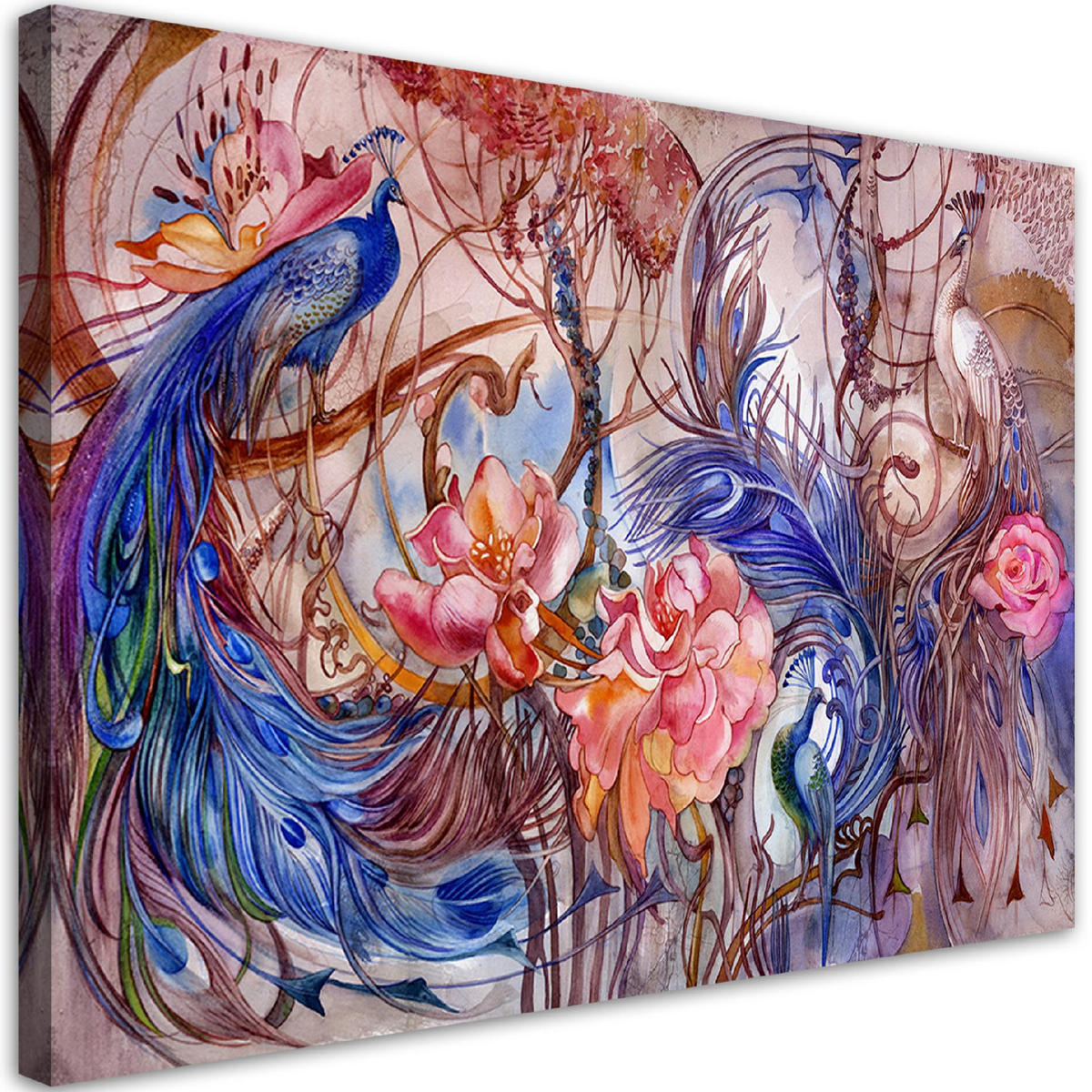 WANDBILD zauberpfote - Blau, Textil (60/40cm) - Feeby