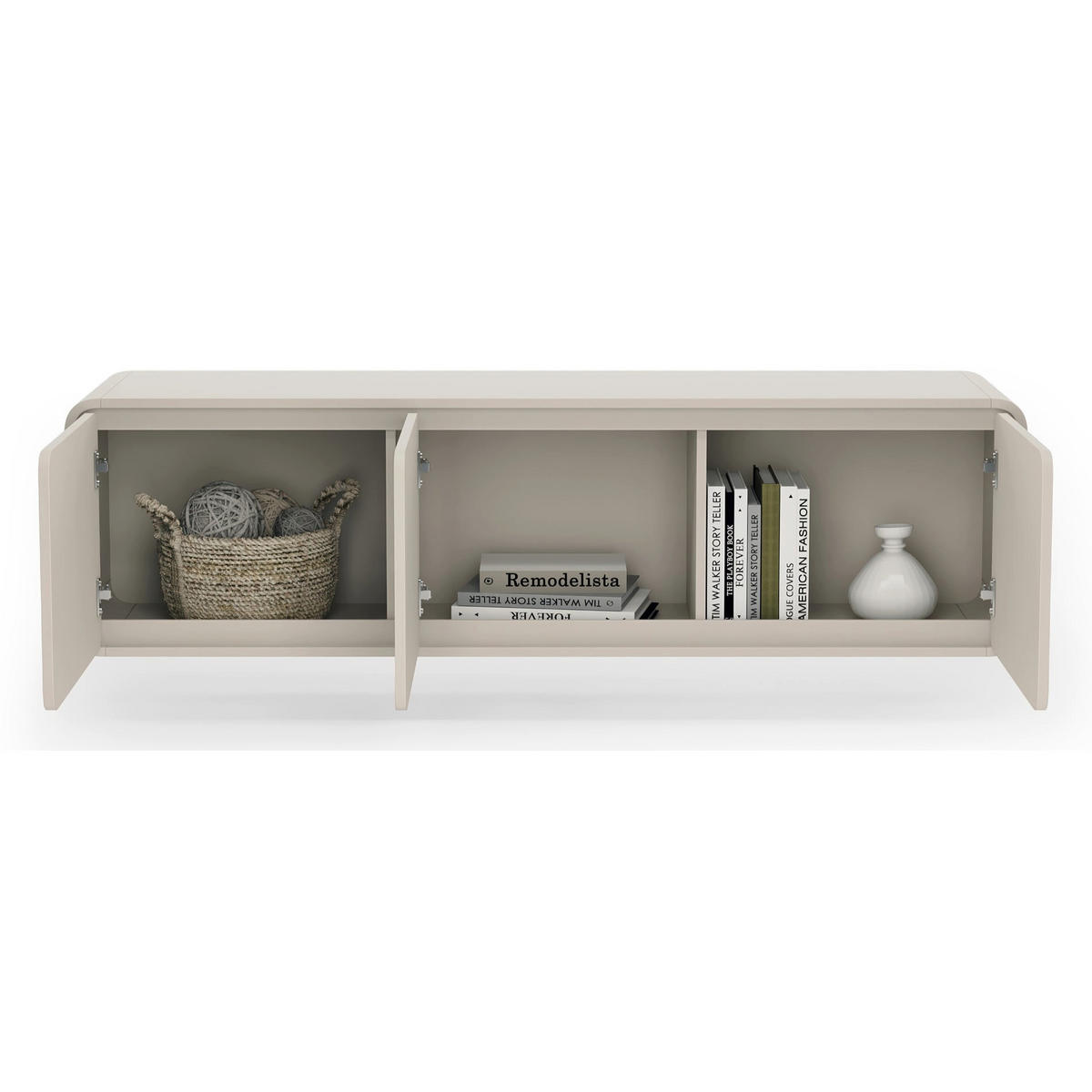 TV-LOWBOARD hängend Lummo 3-türig, Kaschmir, 156 cm - Kaschmir, Holzwerkstoff/Metall (156/42/39cm) - Selsey
