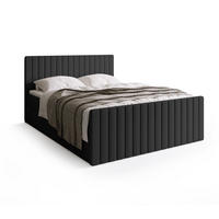 BOXSPRINGBETT Dream Duo mit Topper 140/200 Dunkelgrau - Dunkelgrau, Kunststoff (140/200cm) - Bromarkt