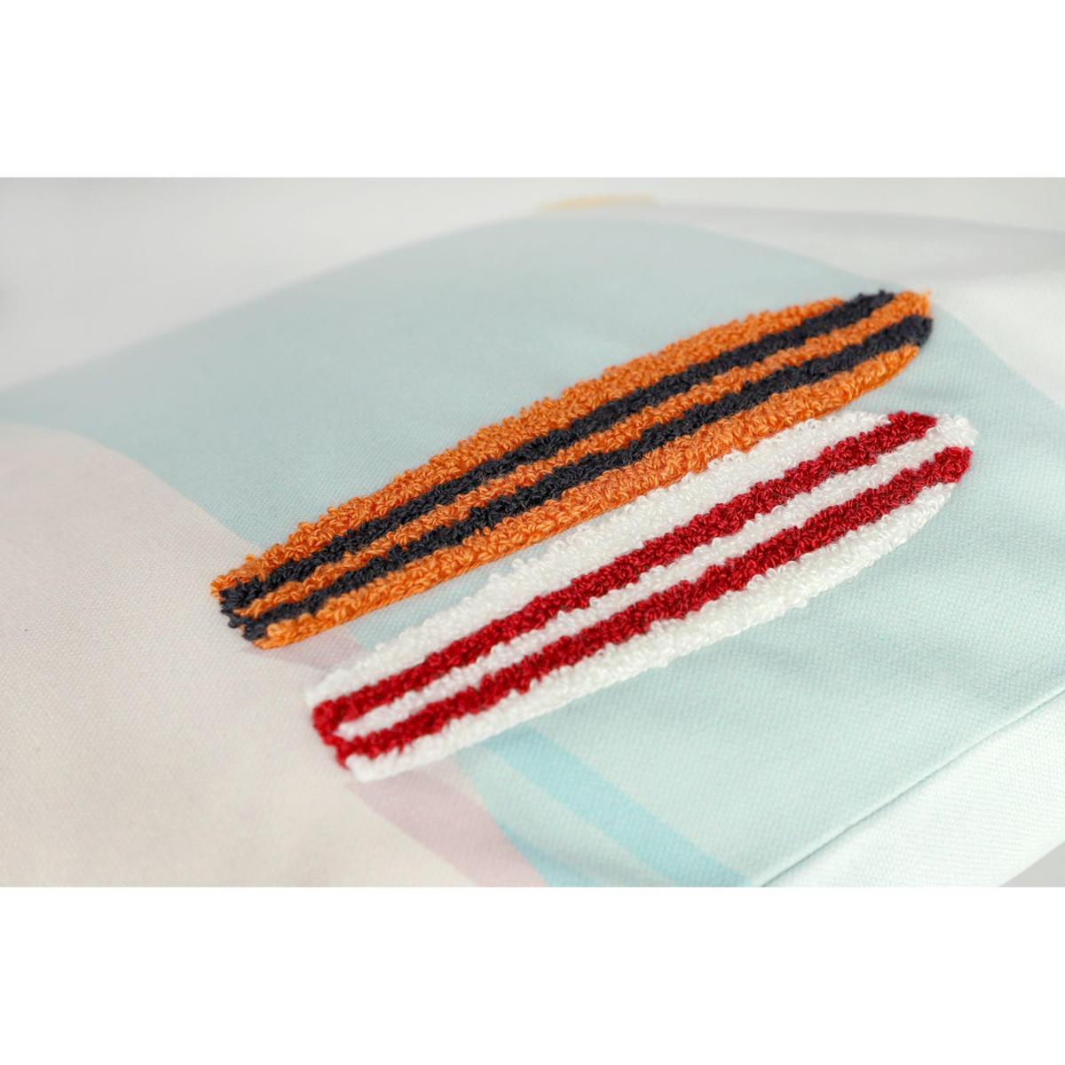 KISSENHÜLLE SURF - Blau, Textil (40/40cm) - Tom Tailor