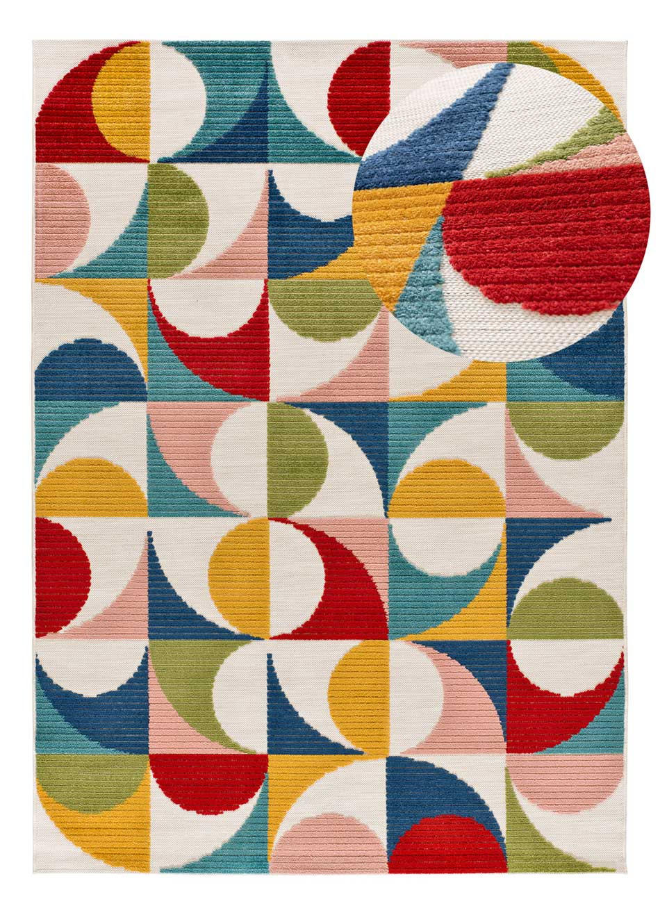 OUTDOORTEPPICH Mehrfarbiger Mila 120/170 cm - Multicolor, Kunststoff/Textil (120/170cm) - Atticgo